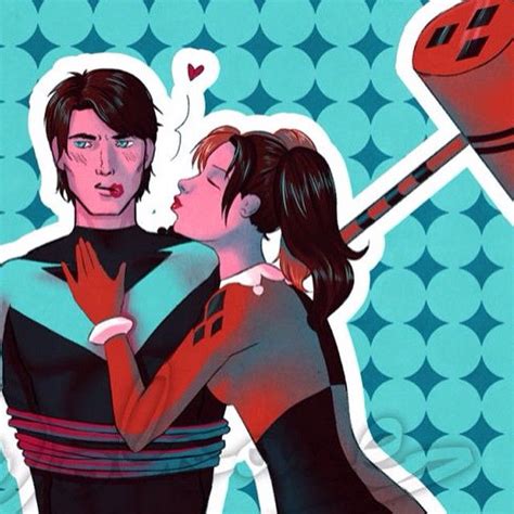 harley quinn kiss nightwing